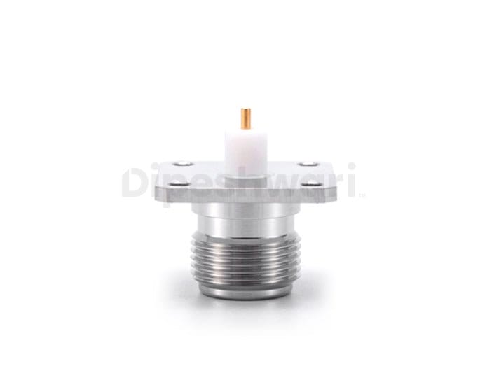 N Female 4Holes Flange Mounted Sq.25mm RF Connector