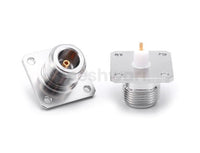 N Female 4Holes Flange Mounted Sq.25mm RF Connector