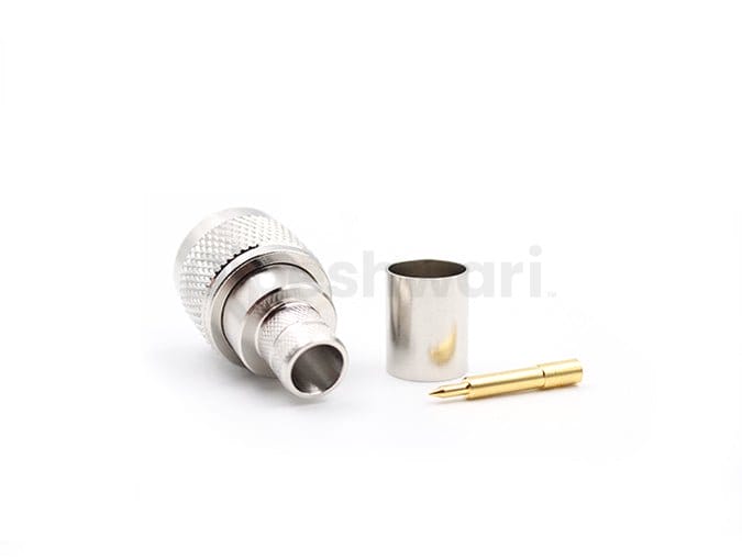 N Male Straight Crimp for LMR400 Cable Connector
