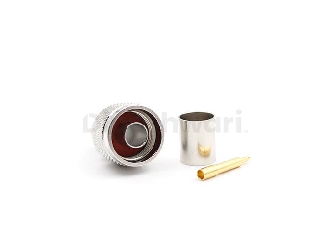 N Male Straight Crimp for LMR400 Cable Connector