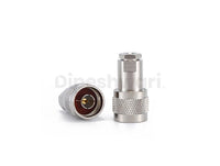 N Male Clamp For RG58 Cable bulkhead connector