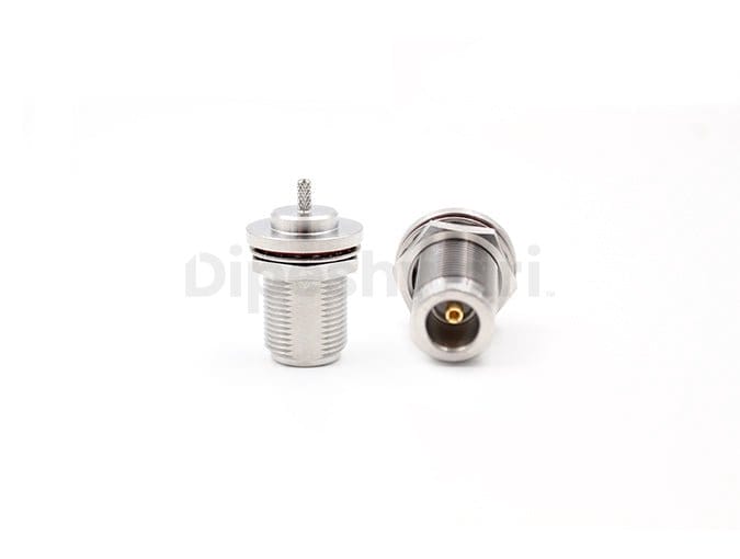 Stainless steel N Female Bulkhead Crimp for RG316 Cable