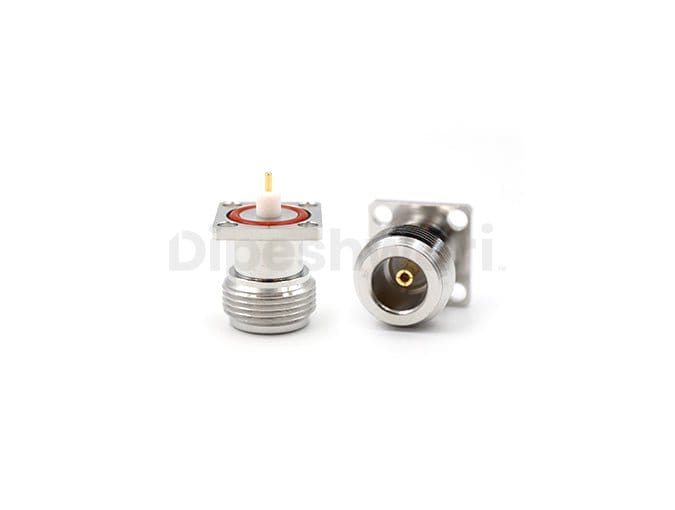 N Female 4Hole Flange Mount with 'O' Ring Connector