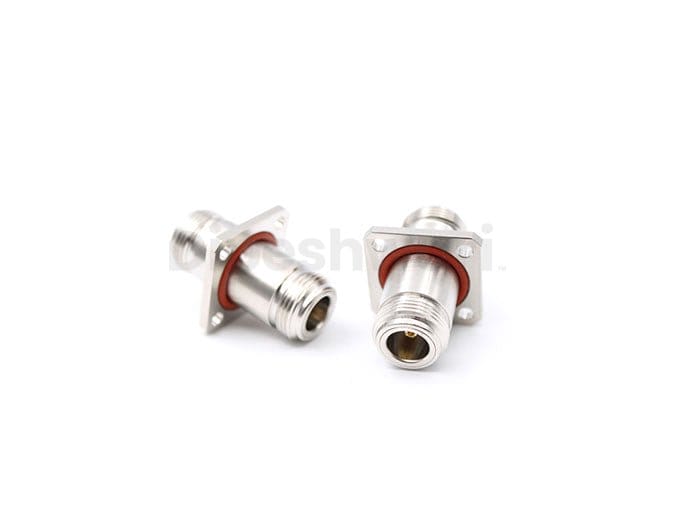 N Female to N Female 4Hole Flange Mounted Adapter