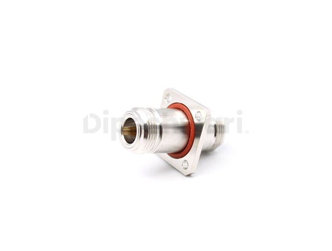 N Female to N Female 4Hole Flange Mounted Adapter