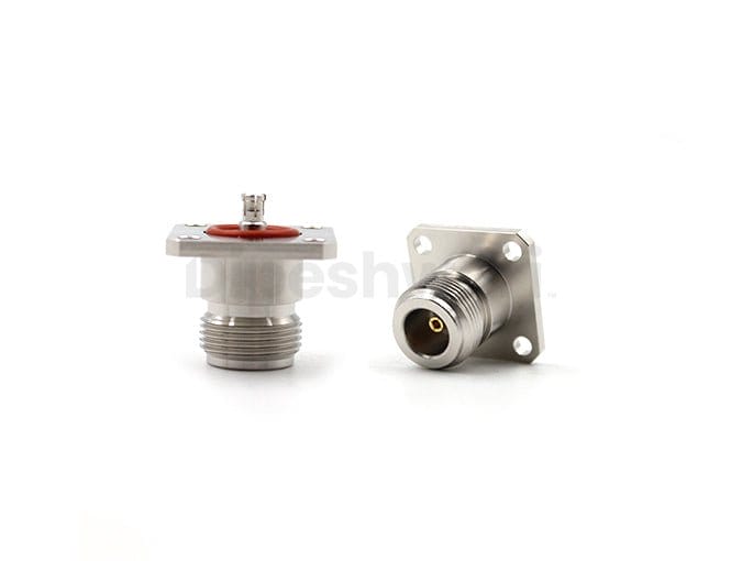 N Female to MCX Male 4hole Flange Mounted Adapter