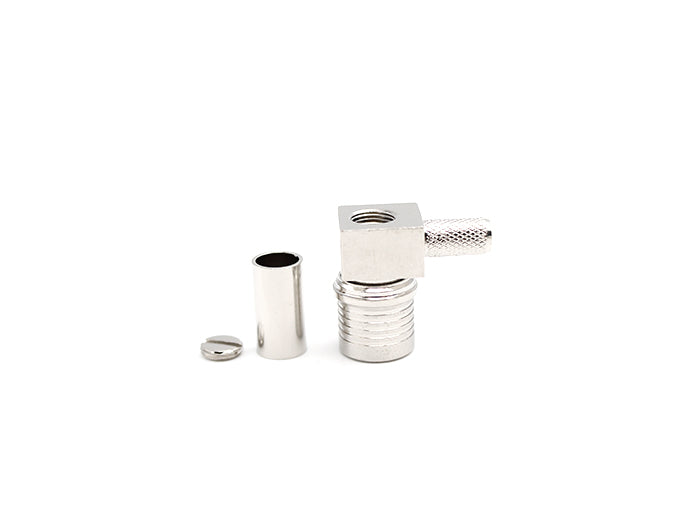 QMA Male Right Angle Crimp for LMR200 Cable
