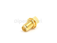 RPSMA Female Bulkhead Right Angle Crimp RG316