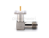 RPTNC Female Right Angle 4 Holes Flange RF Connector