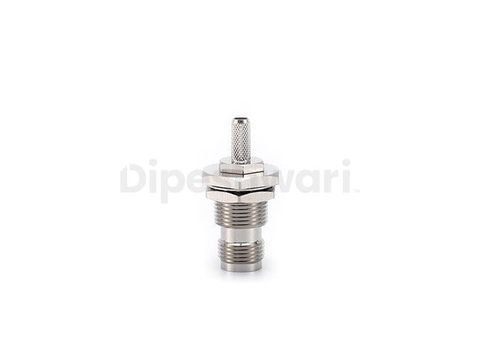 RPTNC Female Bulkhead Crimp for RG58 Cable Connector