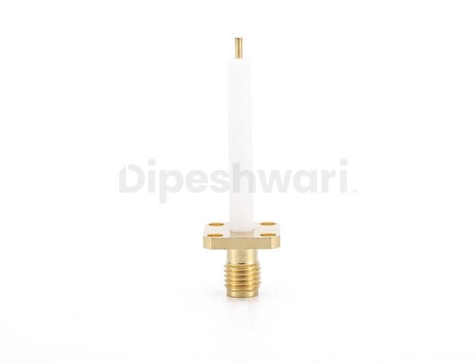 SMA Female 4Holes Flange Mount Extended Teflon