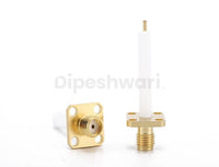 SMA Female 4Holes Flange Mount Extended Teflon