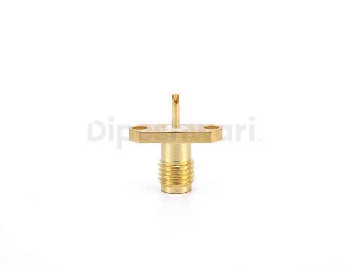 SMA Female 2Holes Flange Mount Connector, 50 Ohm