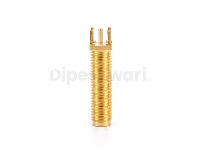SMA Female Bulkhead PCB Mount Long Threaded Connector