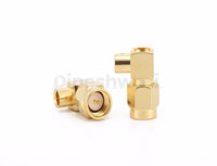 SMA Male Right Angel Connector for RG141 Cable