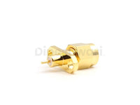 SMA Male 2Hole Flange Mount Connector, 50 Ohm