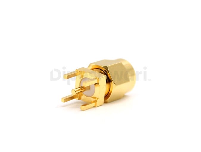 SMA Male Straight PCB Mount Connector | 50Ω RF