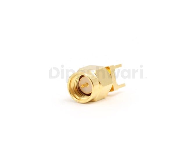 SMA Male Straight PCB Mount Connector | 50Ω RF
