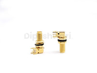 SMA Female Right Angle bulkhead PCB Mount with O ring