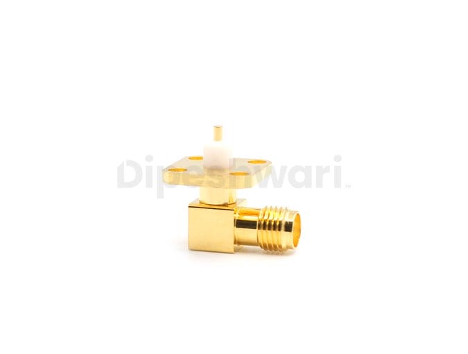 SMA Female Right Angle Flange Connector – Compact RF