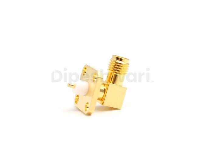 SMA Female Right Angle Flange Connector – Compact RF