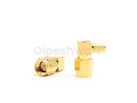 SMA Male Right Angle Crimp for RG142 Cable