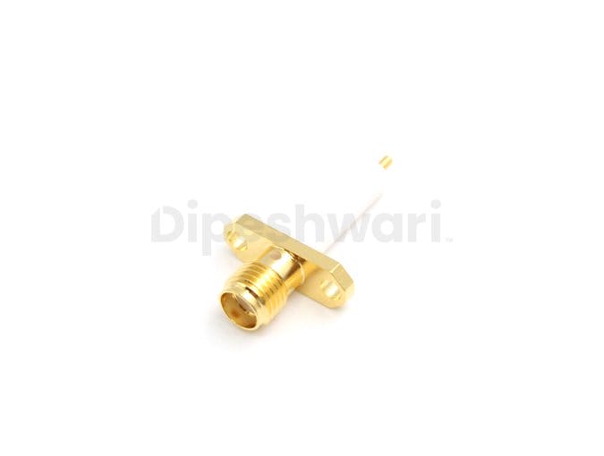 SMA Female 2 holes Flange Extended Teflon RF Connector