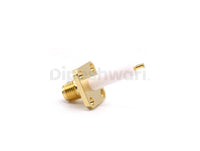 SMA Female 4Hole Flange Extended Teflon Connector