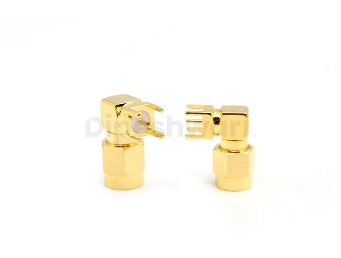 SMA Male Right Angle PCB Mount Connector