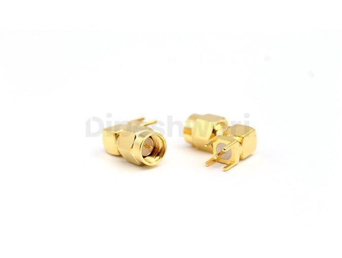 SMA Male Right Angle PCB Mount Connector