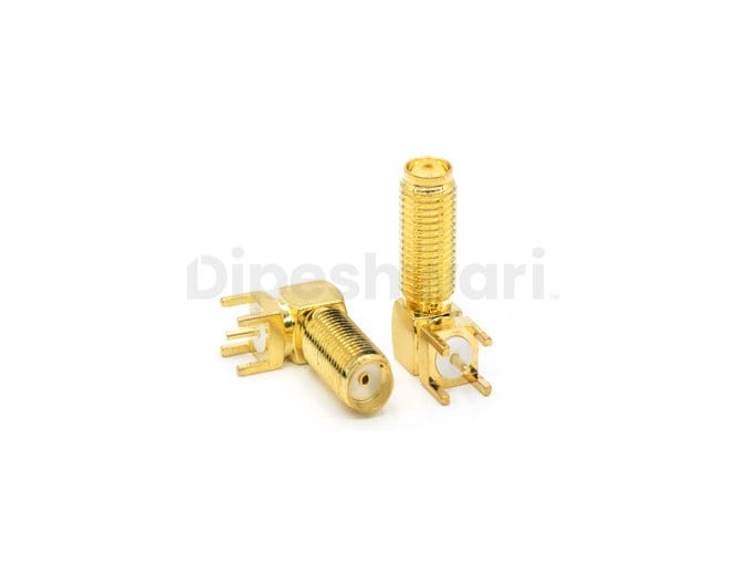 SMA Female Bulkhead Right Angle Connector for PCB
