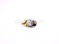 SS SMA Male Right Angle RF Connector | 50 Ohm