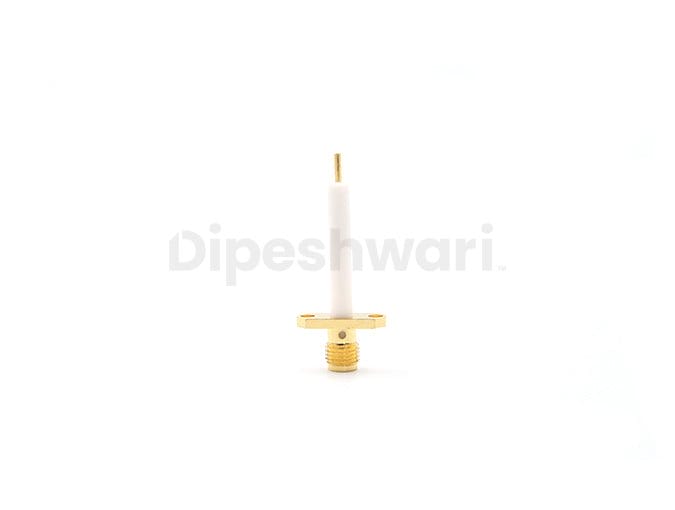 SMA Female 2 Holes Flange Extended Teflon Connector