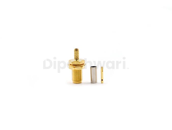 SMA Female Bulkhead for RG174 Cable connector