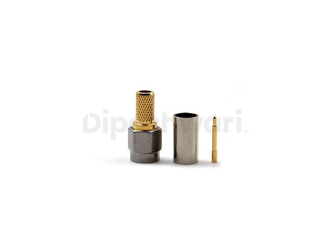 SS SMA Male Crimp or LMR200 RF Connector 50 Ohm