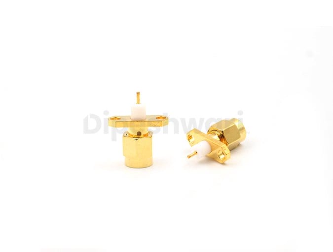 SMA Male 2Hole Flange Mount RF Connector