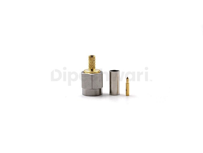 SS SMA Male Straight Connectorfor RG174RG316 Cable