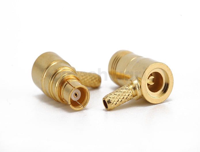 SMB Female Right Angle Crimp for RG174 Cable