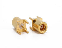 SMB Female Straight PCB Mount RF Connector