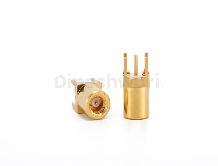 SMB Female Straight PCB Mount RF Connector