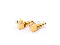 SMB Male Bulkhead RA Connector For PCB, 50Ω RF