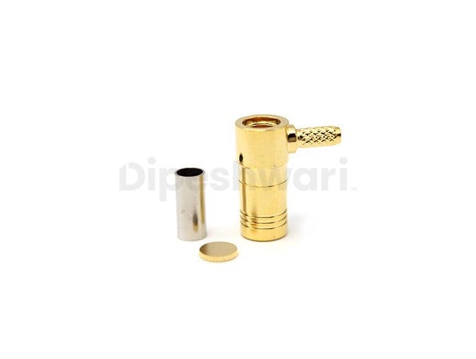 SMB Female Right Angle Crimp For RG316 Cable