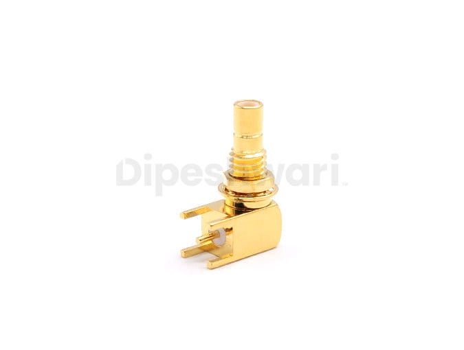 SMB Male Bulkhead Right Angle Connector for PCB