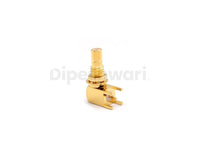 SMB Male Bulkhead Right Angle Connector for PCB