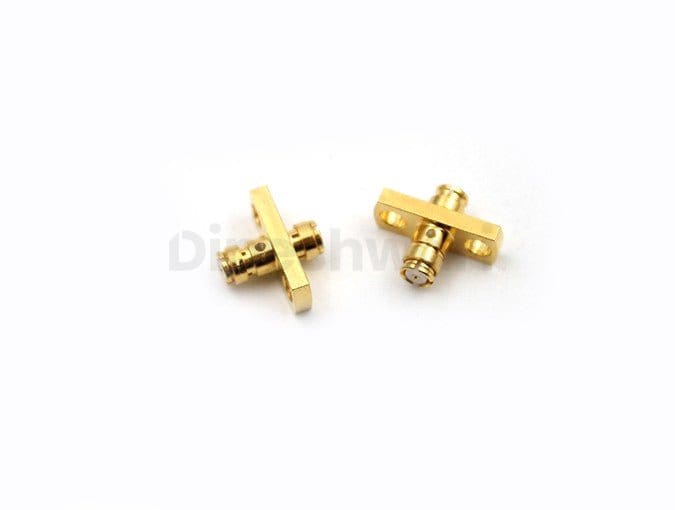 SMP Female to Female Flange Adapter, RF Coax Connector