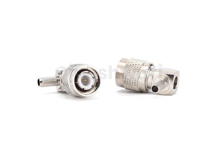 TNC Male Right Angle Connector for RG 58 Cable