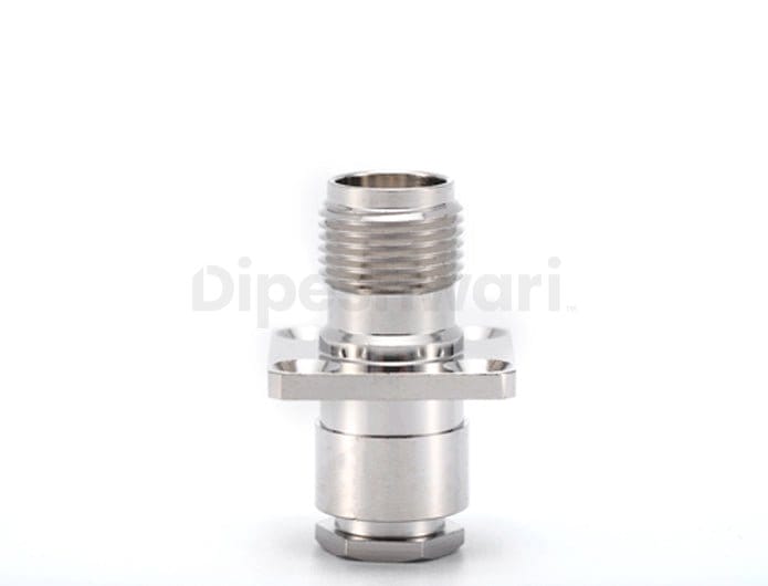 TNC Female 4 Holes Flange Clamp Connector for RG58