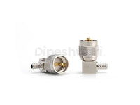 UHF Male Right Angle Connector for LMR240 Cable