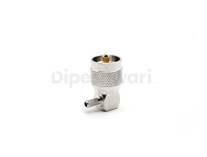 UHF Male Right Angle Crimp for RG58 Cable