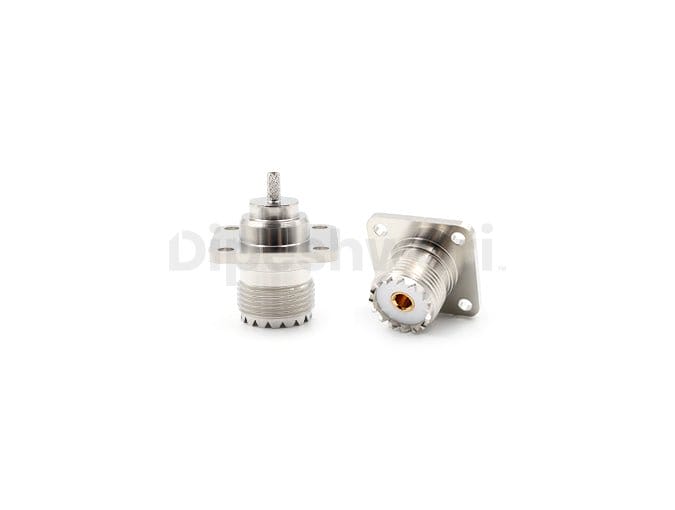 UHF Female Flange Crimp for RG316 Cable Connector